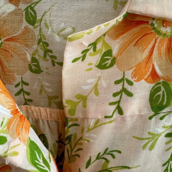 Vintage Kari of California Long Sleeve Floral Smock/Blouse‎ - Picture 5 of 6